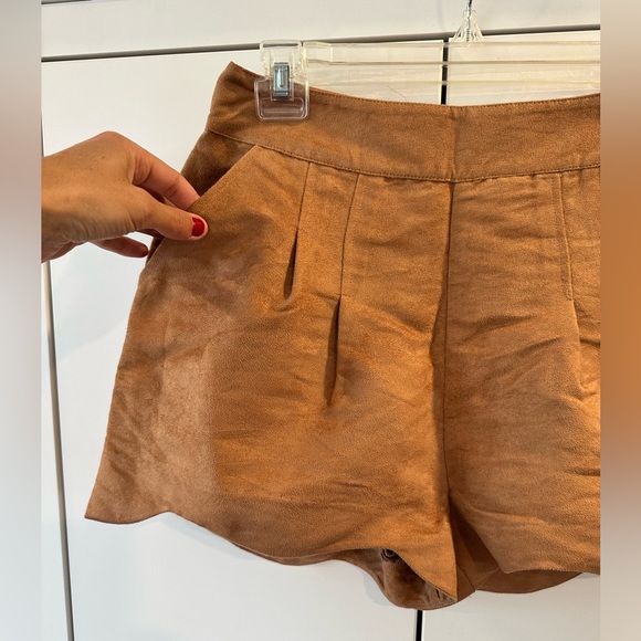 Suede High Waist Shorts for Fall! NWT - Picture 5 of 8